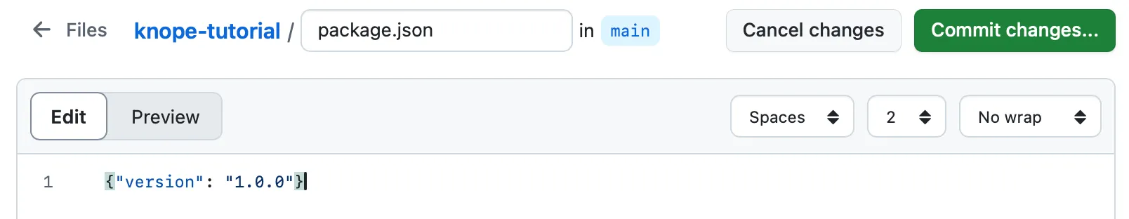 Create a new file in the GitHub interface